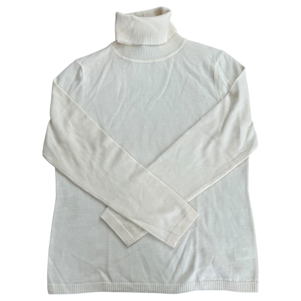 Pendleton Merino Wool‎ Turtleneck Sweater Ivory NWT Women's M